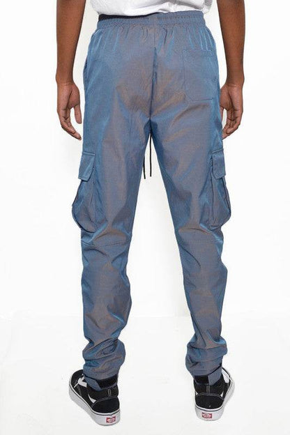 PEACOCK IRIDESCEINT JOGGER PANTS