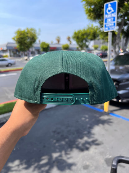 MLB New Era 9Fifty Basic Snapback Dodgers Forest Green / Walnut 950