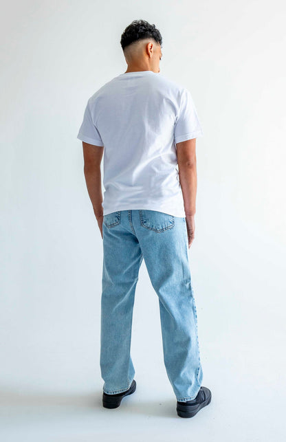 Neo Blue Baggy Skate Jeans