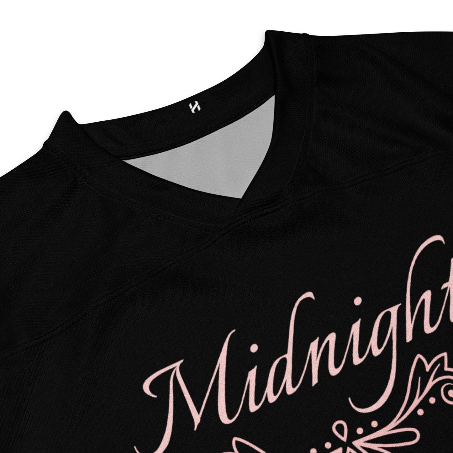 Women’s Black & Purple “Midnight Crew” Recycled Hockey Fan Jersey Premium Moisture-Wicking, Streetwear Style