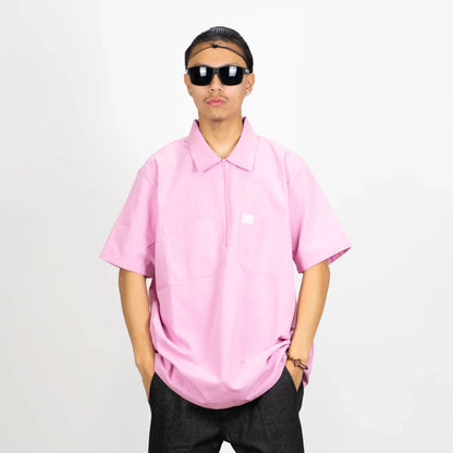 FB County Short Sleeve Checker Zip Shirt