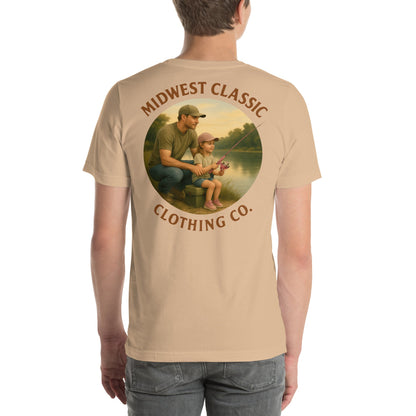 Father and Daughter Fishing T-shirt