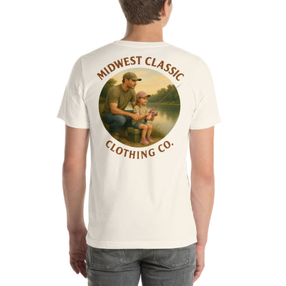 Father and Daughter Fishing T-shirt